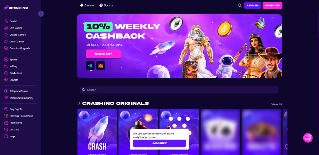 Crashino Gaming Bot