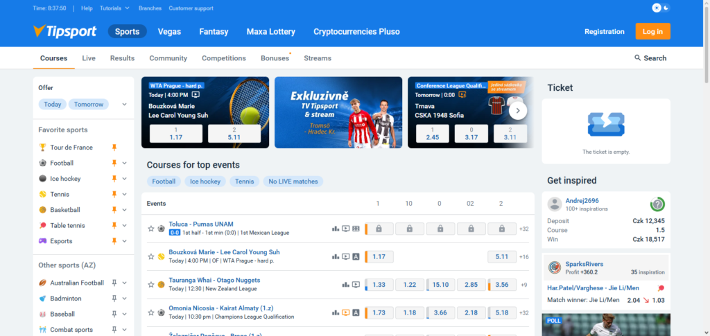 . Tipsport Vegas